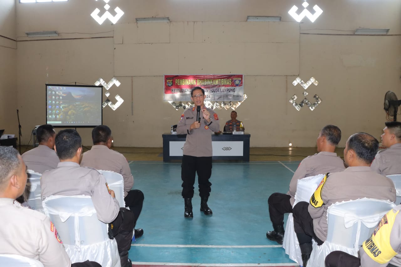 Bhabinkamtibmas Polres Lampung Utara Terima Pembinaan Dari Dit Binmas Polda Lampung