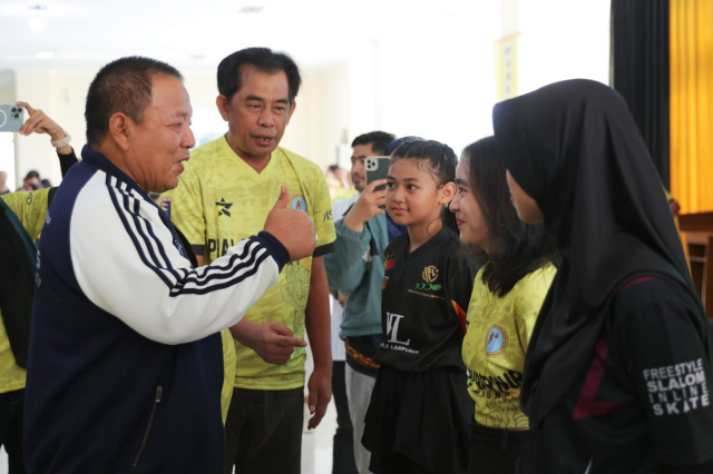 Gubernur Lampung Arinal Djunaidi membuka Kejuaraan Sepatu Roda Inline Freestyle Piala Gubernur Lampung 2023