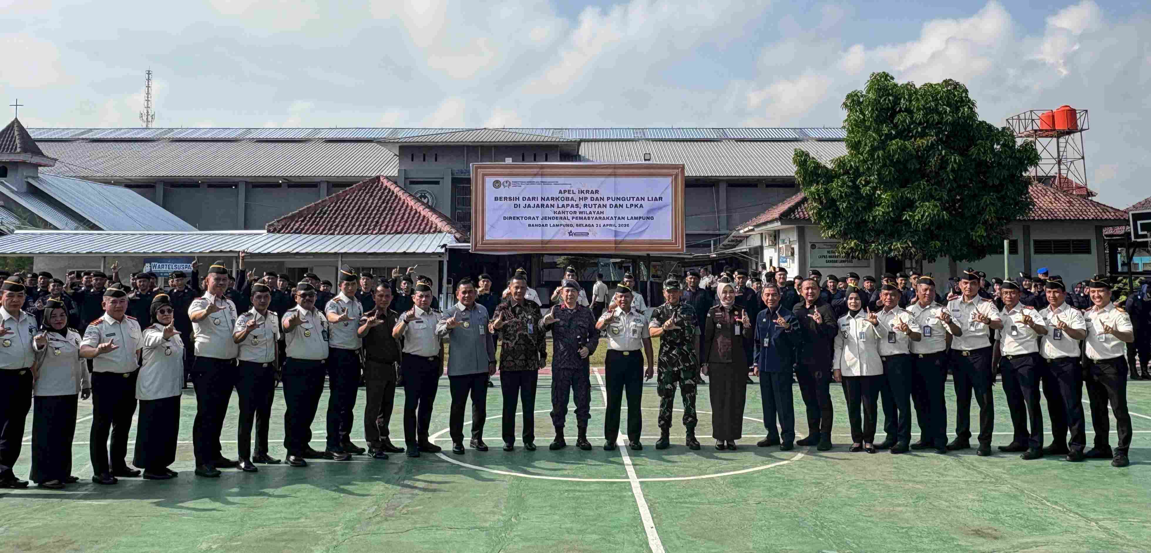Lapas Narkotika Bandar Lampung Gaungkan Komitmen Bebas HALINAR