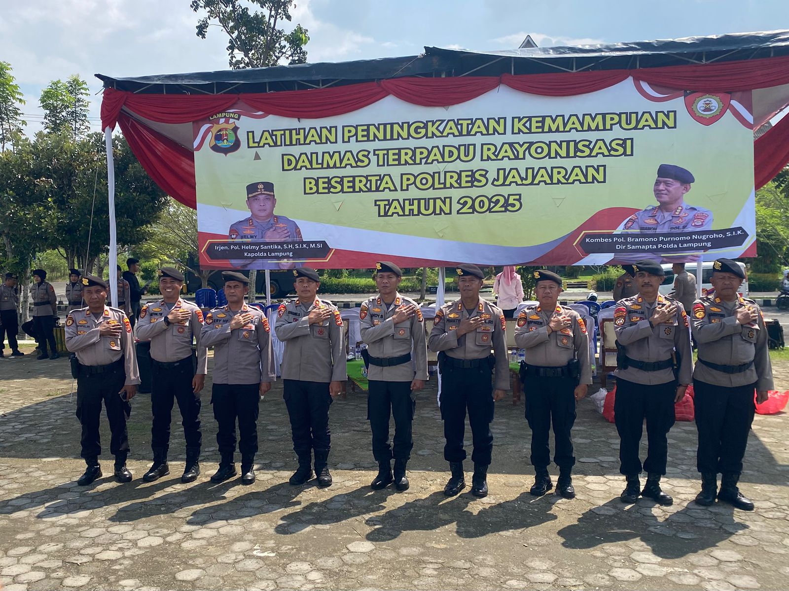 Kolaborasi Lima Polres, Polres Pesawaran Ikuti Simulasi Rayonisasi Pelatihan Dalmas Terpadu II di Pringsewu