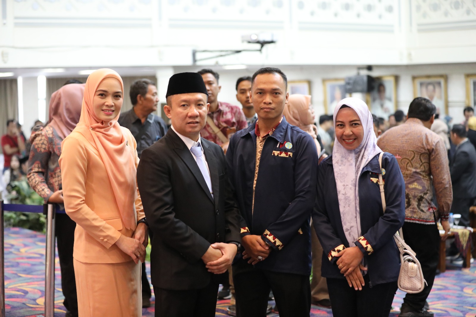 Ketua IWO Lampung Aprohan Saputra Hadiri Pelantikan Sekdaprov Lampung Marindo Kurniawan