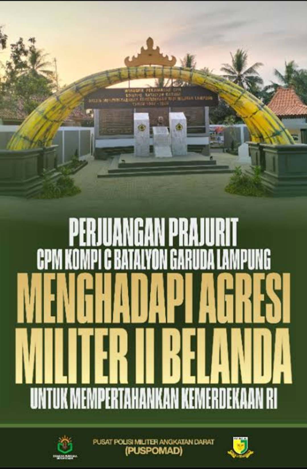 Buku Perjuangan Prajurit CPM Kompi C Batalyon Garuda Lampung Kini Bisa Didapat di Platform Digital 
