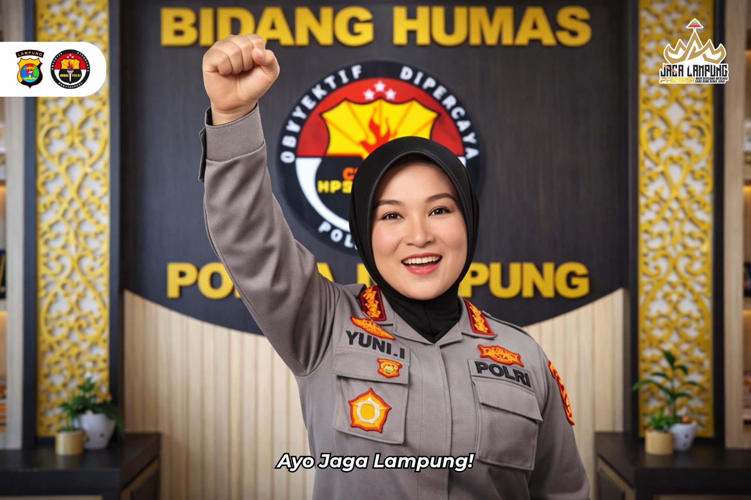 Polda Lampung Ajak Warga Jaga Kamtibmas Lewat Semangat Sakai Sambayan