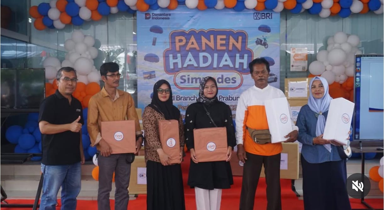 BRI Prabumulih Gelar Undian Panen Hadiah Simpedes 2024,Nasabah Bawa Pulang Mobil Honda BR-V