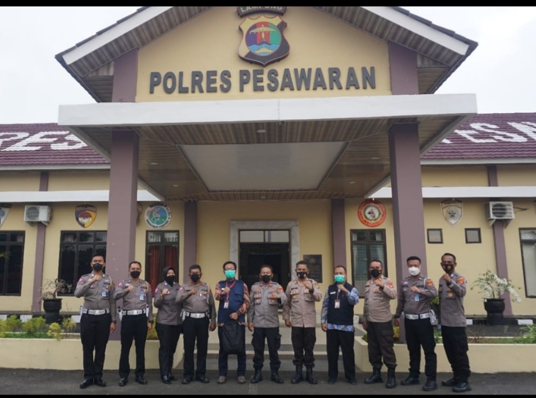 Polres Pesawaran Peroleh Bantuan Kamera Pantau