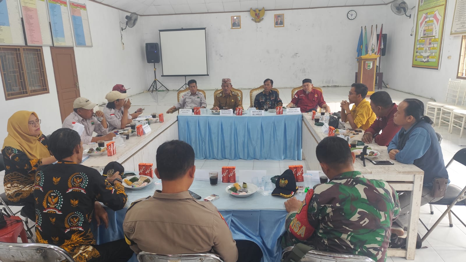 Pemerintah Desa Gedong Tataan Gelar Pertemuan Kordinasi Lintas Lembaga