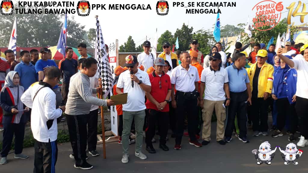 Kirab Pemilu 2024, KPU Tuba Gelar Jalan Sehat Berhadiah