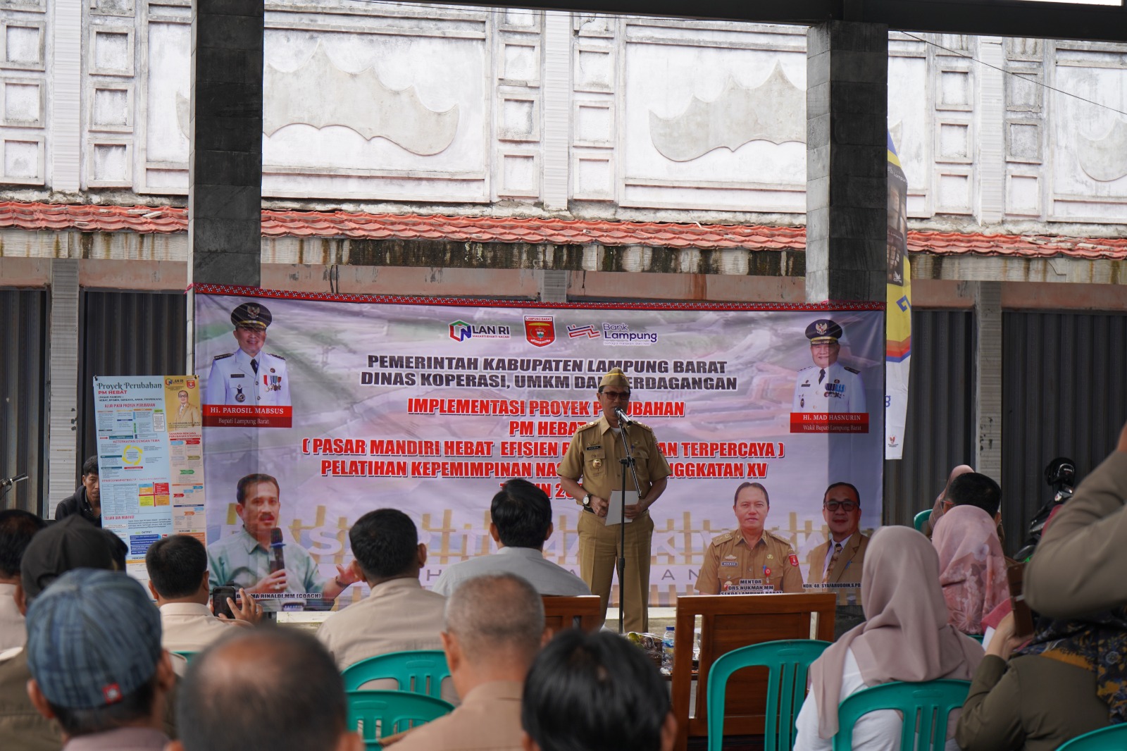 Launching Digitalisasi Pasar Liwa, Wujud Proyek Perubahan Kadis Syafaruddin di PKN II
