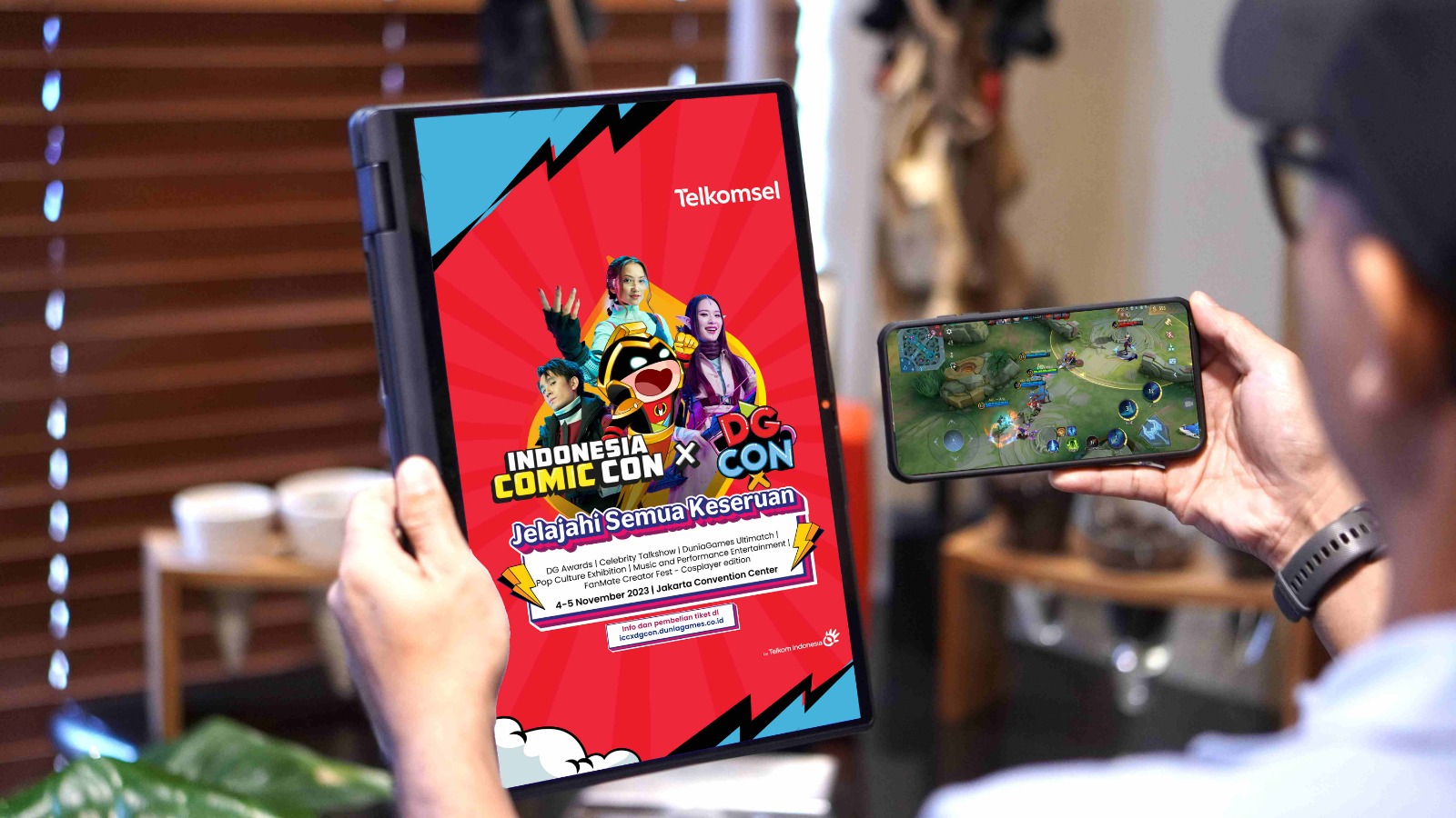 Dunia Games Telkomsel dan Panorama Media Kolaborasi di Ajang Indonesia Comic Con x DG Con 2023