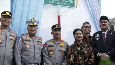 Kapolda Jabar Irjen Pol Rudi Setiawan Resmikan Pos Gadog dan Jalan Hoegeng di Bogor