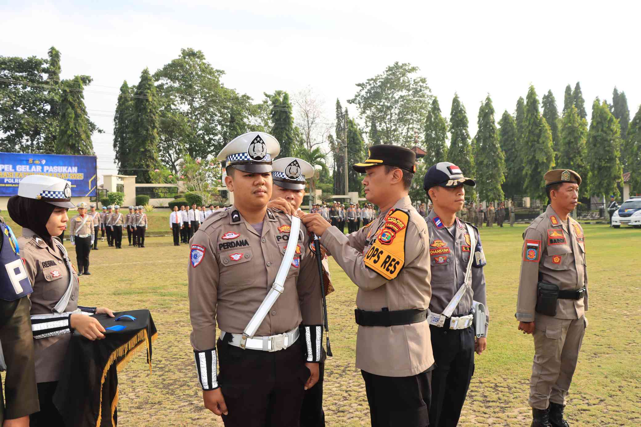 Ops Patuh Krakatau 2025, Polres Lampung Utara Laksanakan Apel Gelar Pasukan
