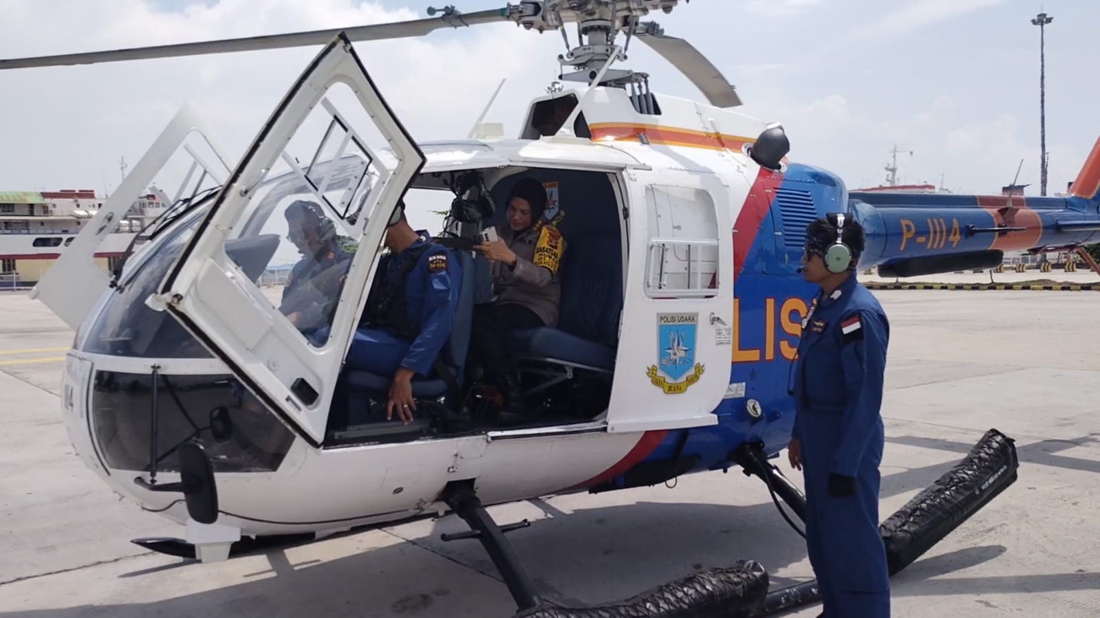 Polda Lampung Siagakan Dua Helikopter Untuk Pengamanan WSL Krui Pro 2024