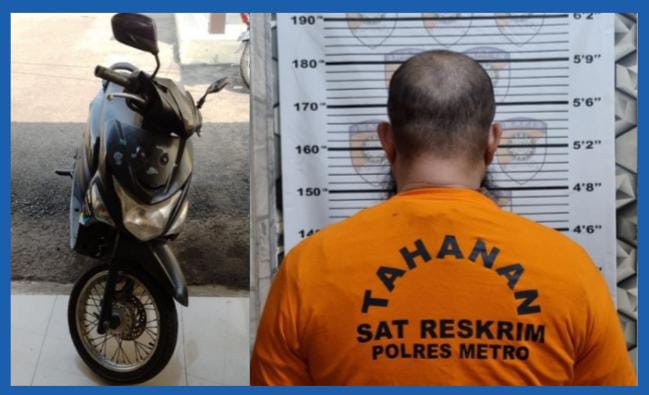 Mau Jual Motor Curian, RS Malah Ditangkap Tekab 308 Polres Metro