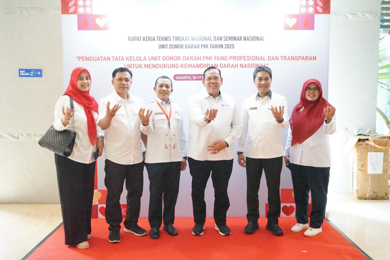 Ketua PMI Lamtim Azwar Hadi Antusias ikuti Rakernis dan Seminar Nasional UDD PMI 2025 di Jakarta