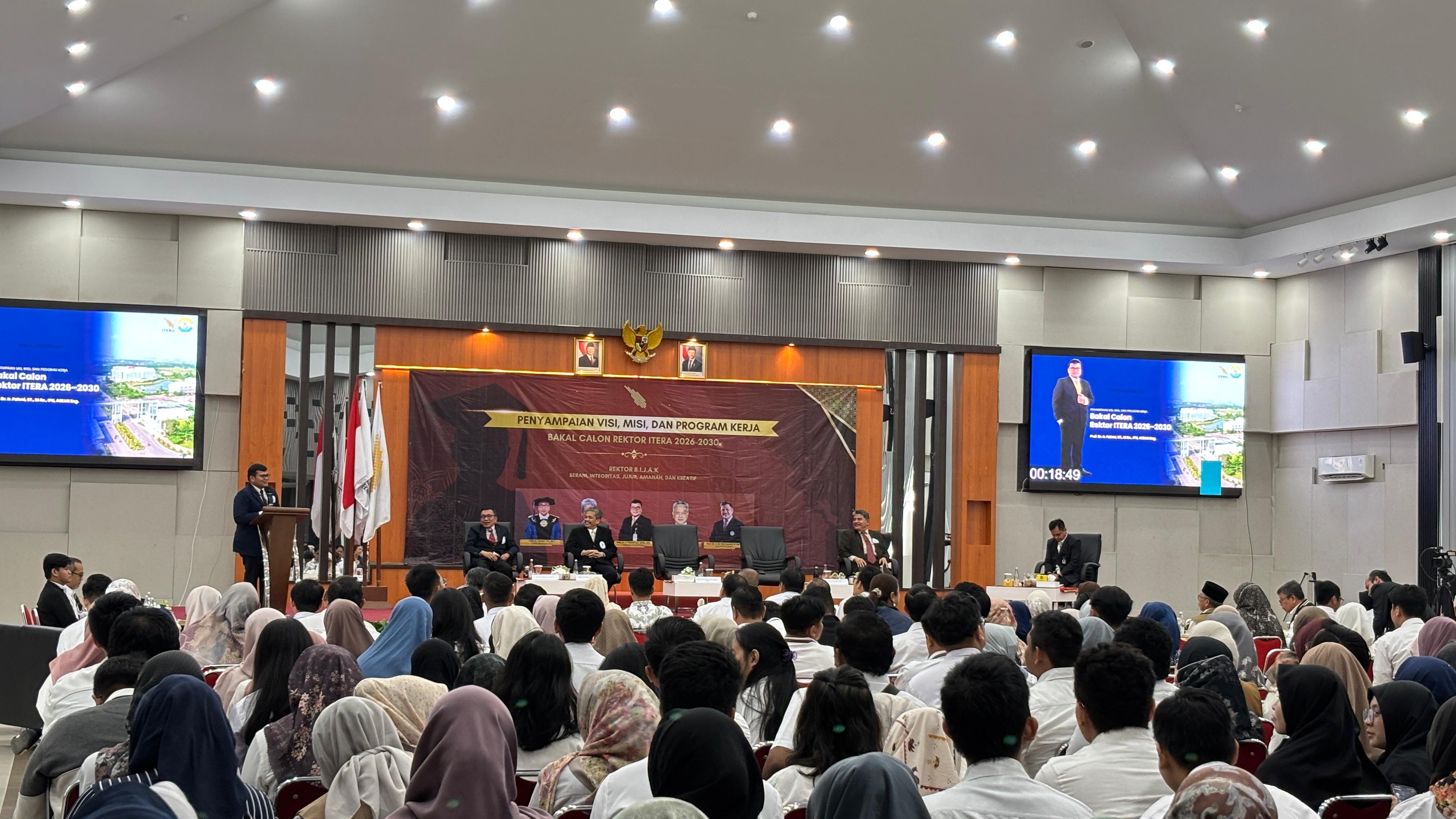 Lima Bakal Calon Rektor ITERA Paparkan Visi, Misi dan Program Kerja