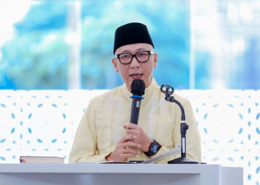 Salat Ied Perdana di Masjid Raya Al-Bakrie, Gubernur Mirza Pesankan Ini ke Warga Lampung 