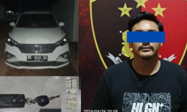 Tak Kembalikan Mobil Rental, Pemuda 23 Tahun Ditangkap Polisi