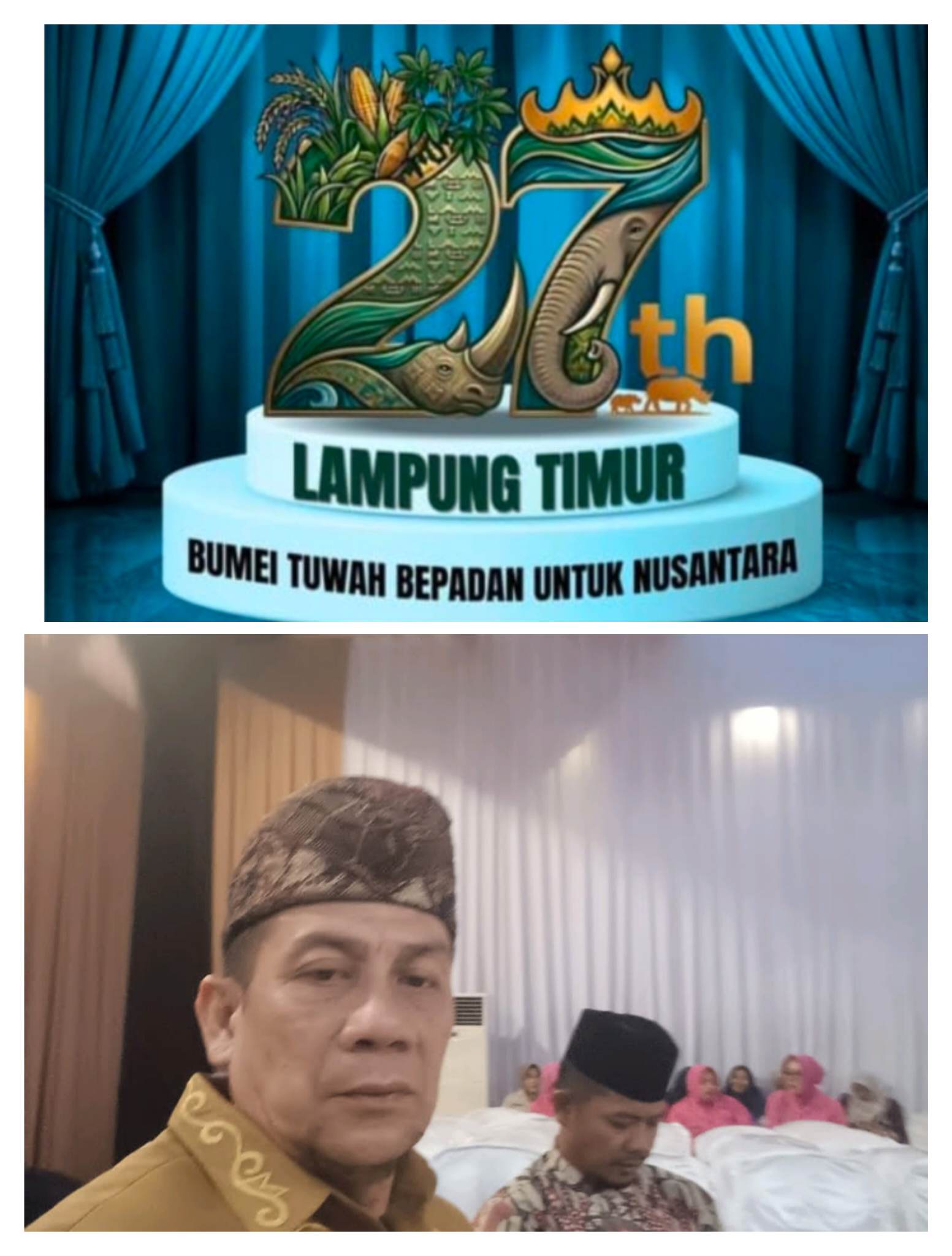 Logo Resmi HUT Ke 27 Lamtim Tuai Protes dari Penyimbang Adat 