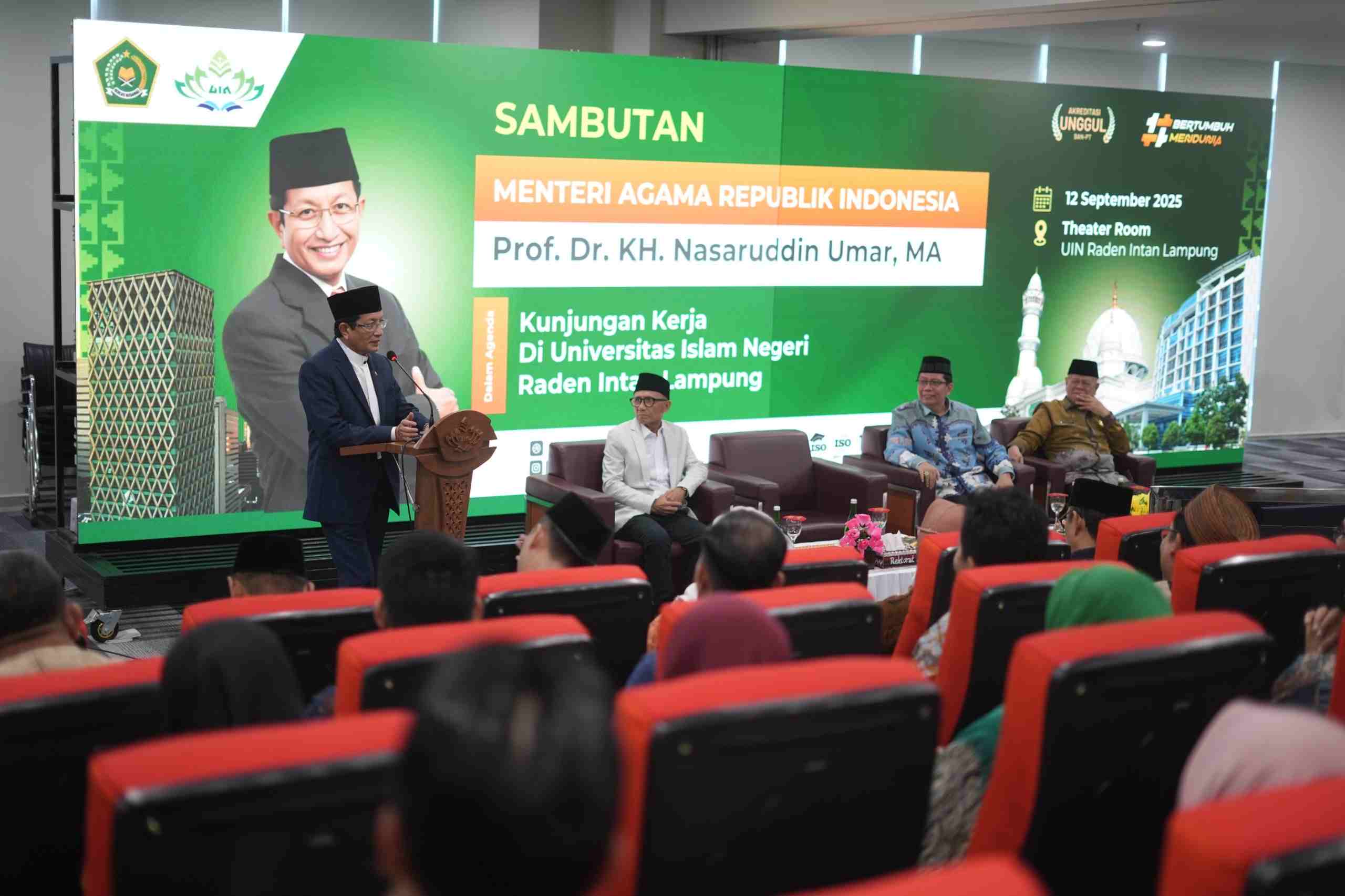 Menag Ajak Sivitas UIN Raden Intan Lampung Cetak Cendekiawan Muslim Sejati