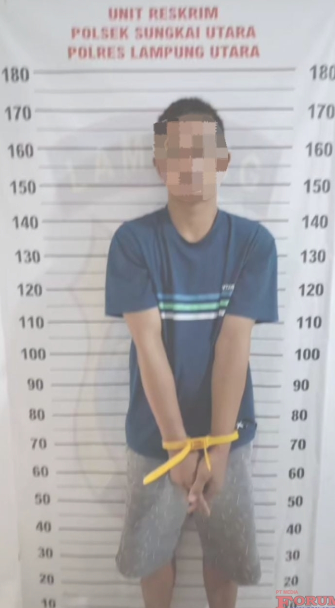 Maling Motor di Parkiran Masjid Al Mukaromah Desa Baru Raharja Diringkus Polsek Sungai Utara