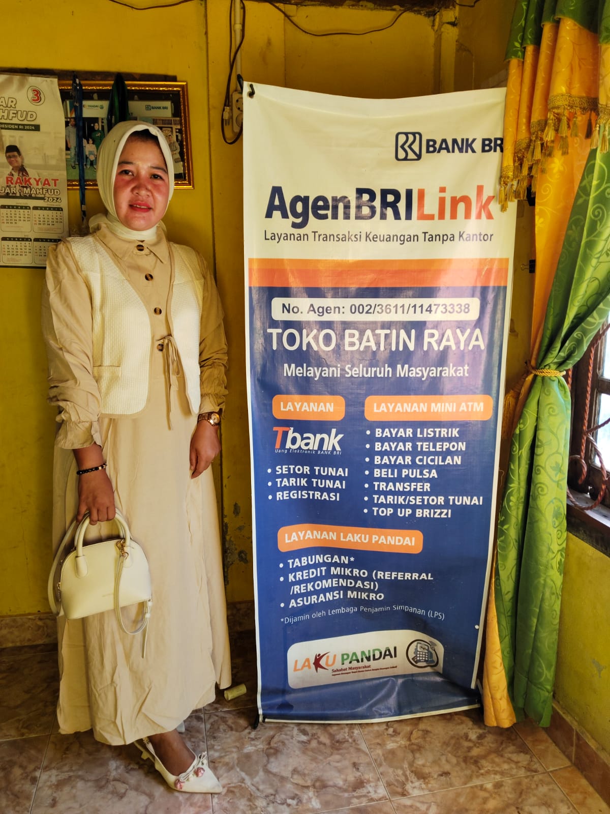Permudah Tarik Tunai di Desa, Brilink Batin Raya juga Layani Penarikan Bantuan PKH