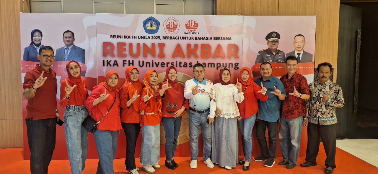 Ketua TP Sriwijaya Hadiri Reuni Akbar IKA FH Unila