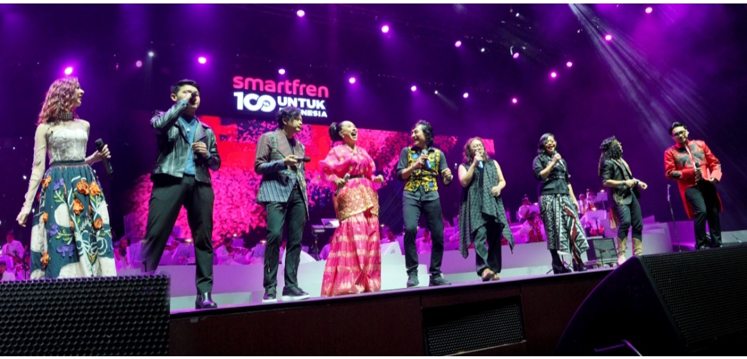 Smartfren Rayakan Budaya dan Karya Anak Bangsa dengan Pagelaran Musik Malam 100 Cinta