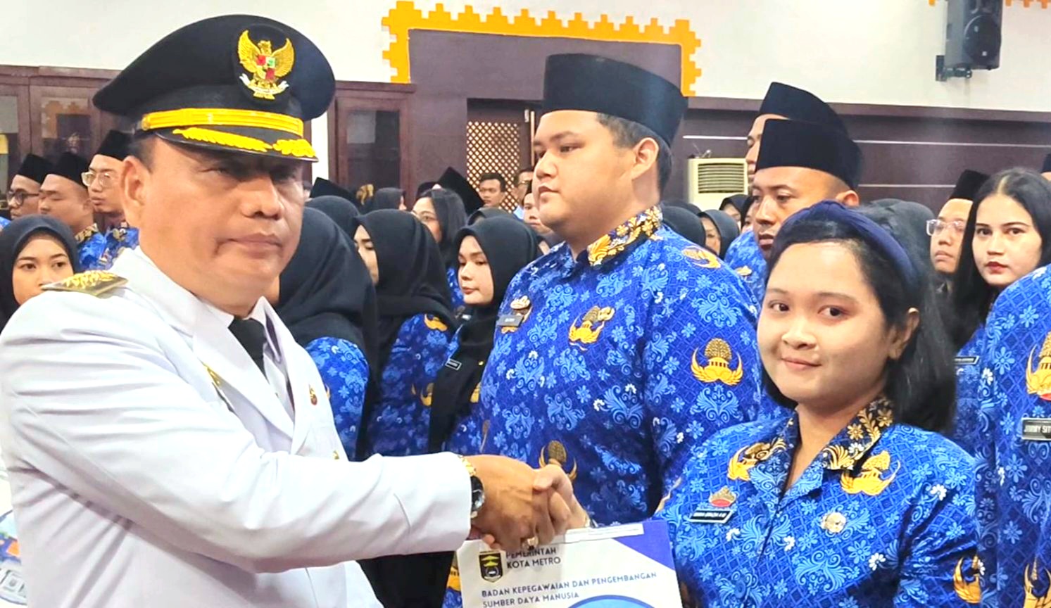 86 CPNS Lingkup Pemkot Metro Terima SK Pengangkatan, Bambang : Jaga Integritas