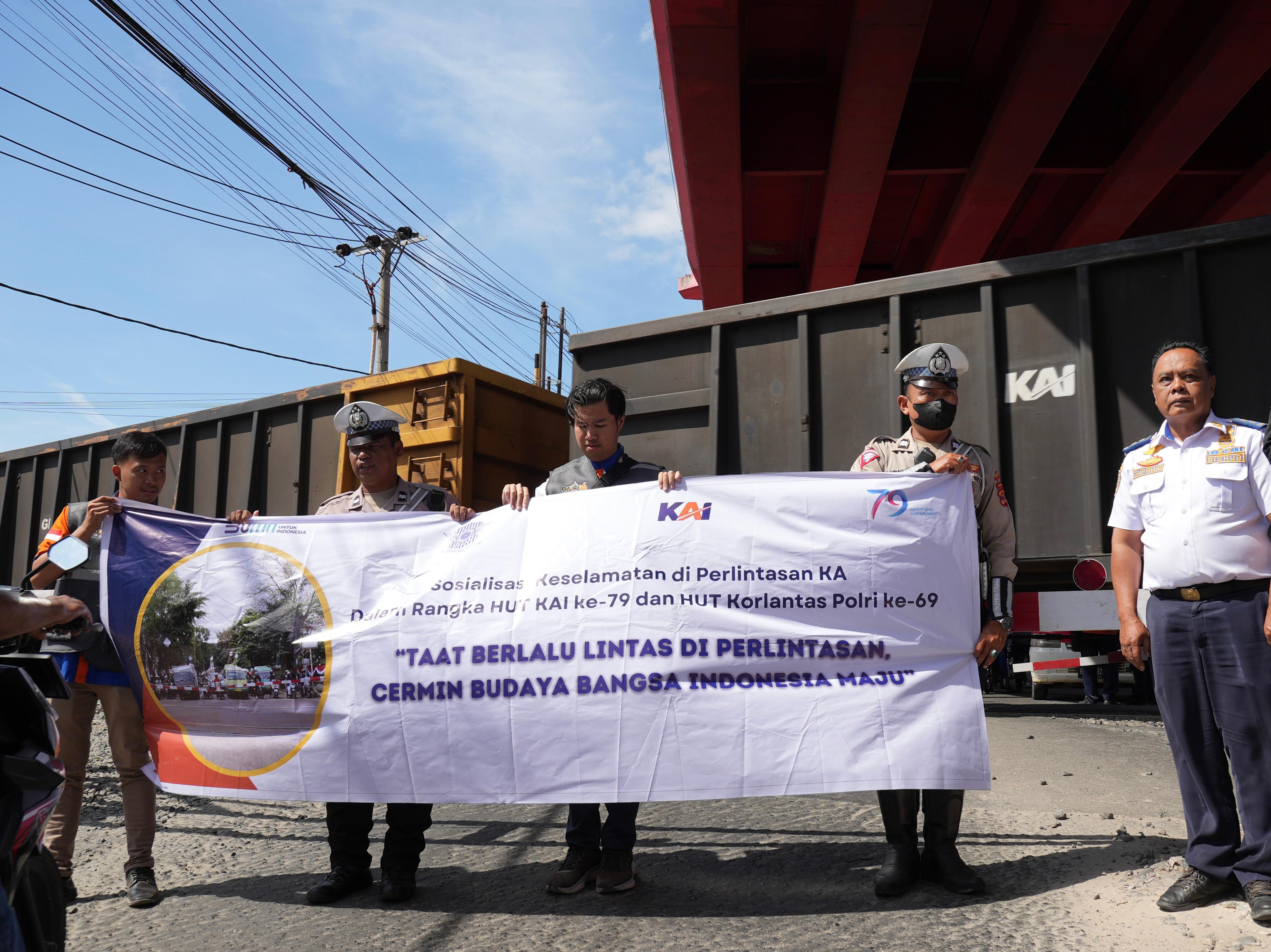 KAI dan Polri Gelorakan Budaya Taat Berlalu Lintas di Perlintasan, Cermin Budaya Bangsa Indonesia Maju