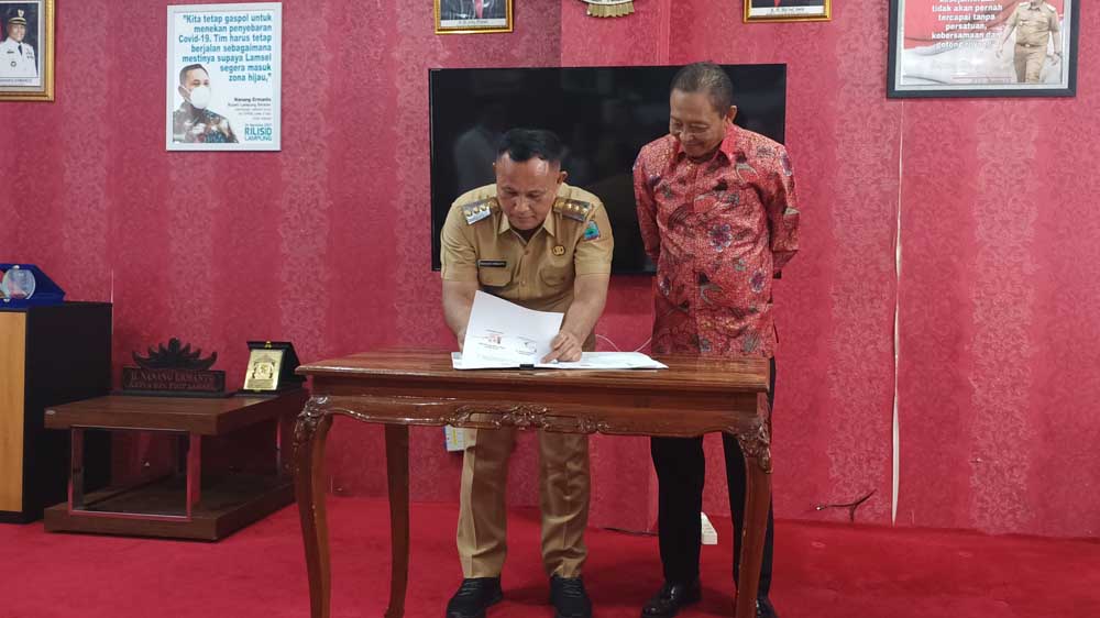 Optimasi Pemanfaatan Aset Pemkab Lamsel MoU dengan PTPN VII   