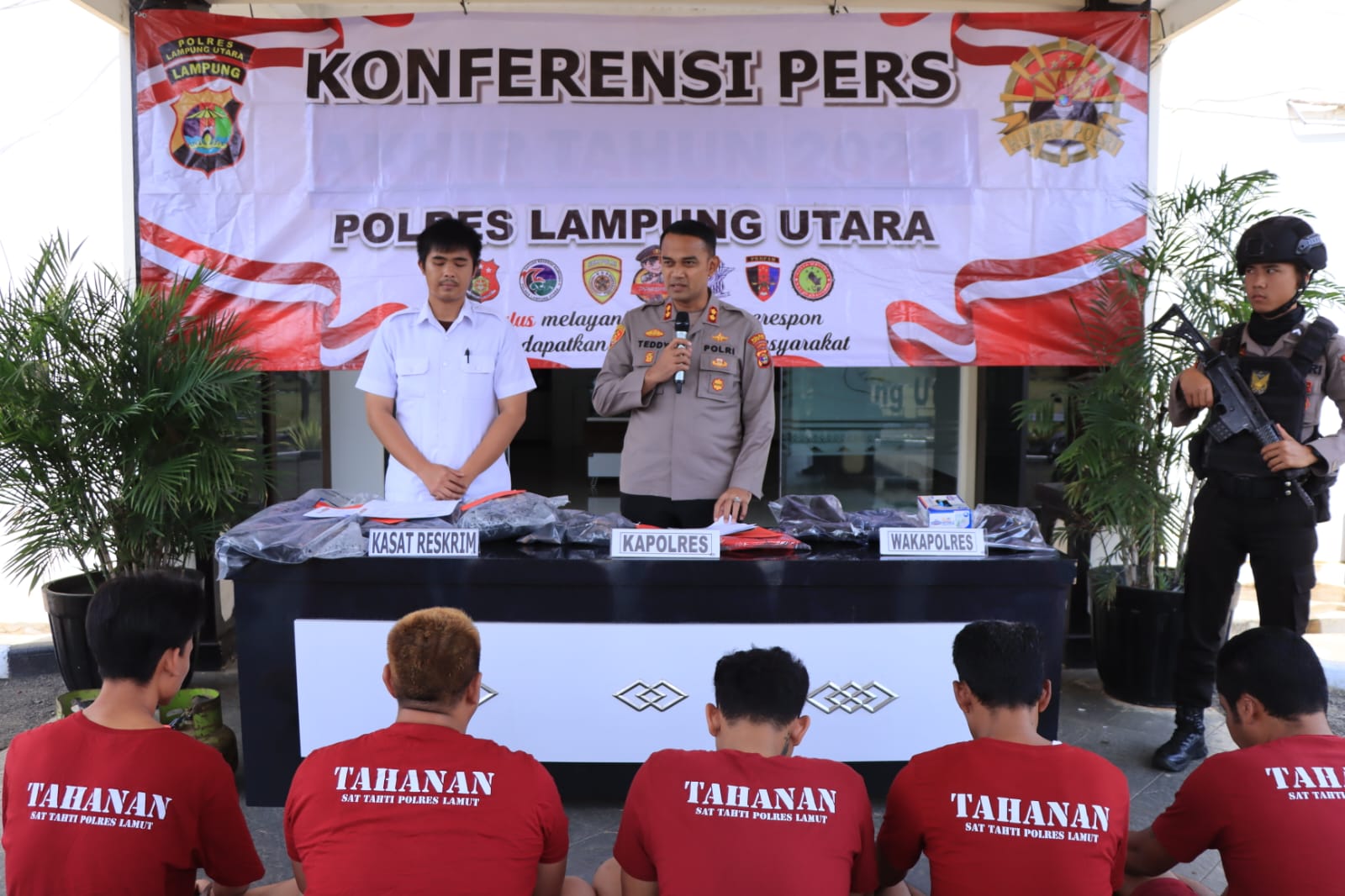 Kapolres Lampung Utara Ungkap Kasus Pidana