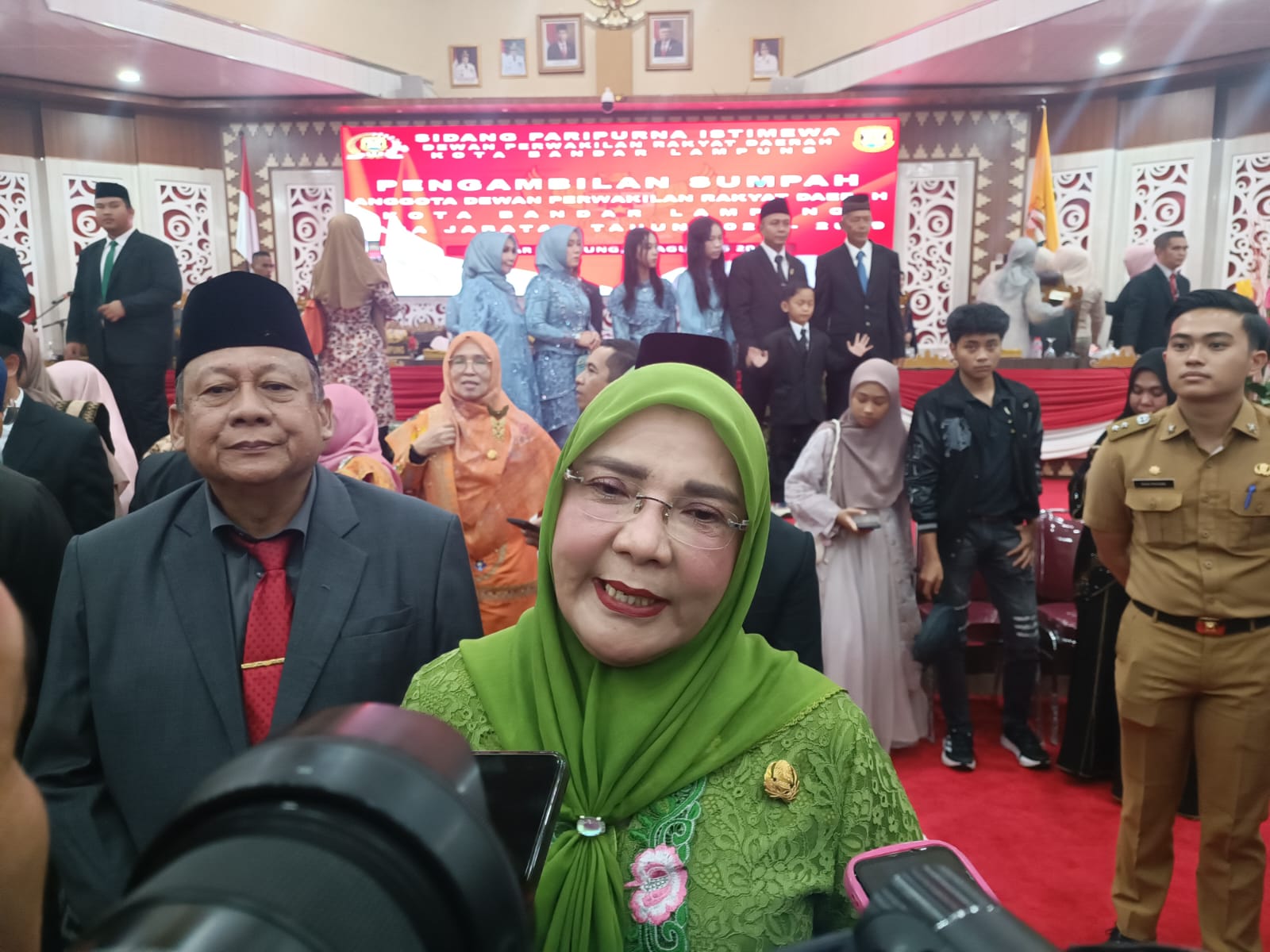 Walikota Eva Harap Dapat Bersinergi Bersama Anggota DPRD Yang Baru Demi Kemajuan Bandar Lampung