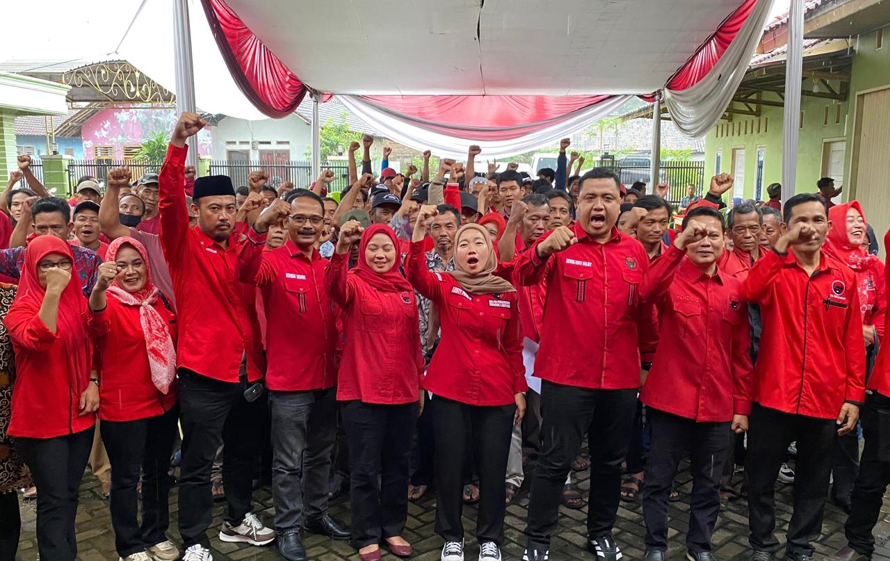 Sah! Pengurus Ranting PDI Perjuangan dari 26 Desa di Kecamatan Natar Resmi Dilantik