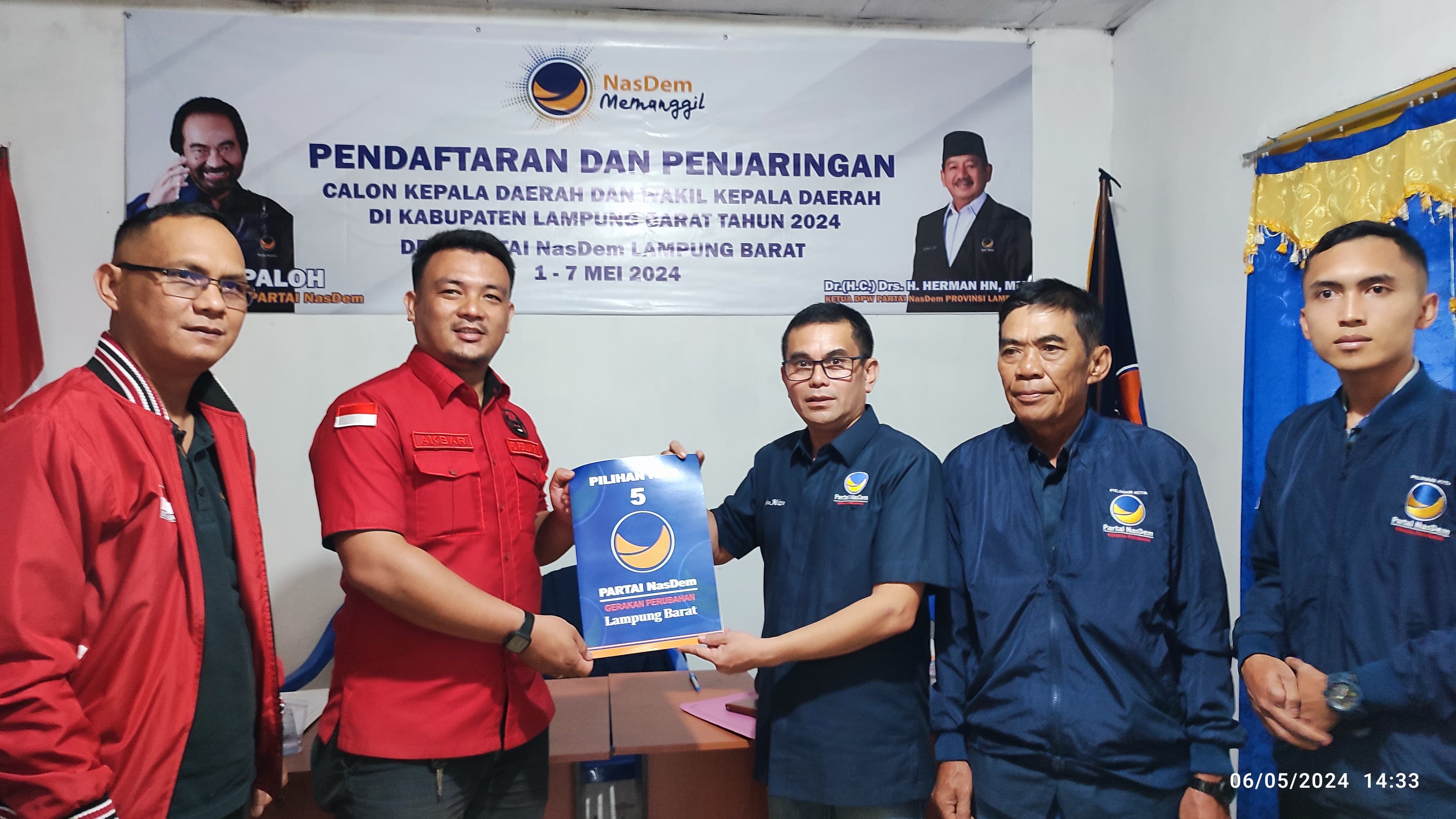 Parosil Mabsus Daftar Bacabup Dari Partai NasDem