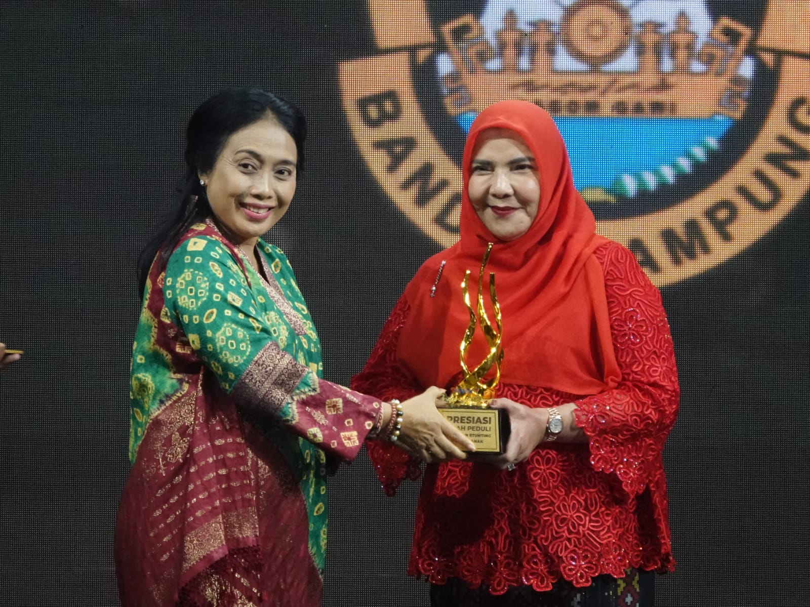Pemkot Bandar Lampung Raih Penghargaan Kategori Daerah Peduli Penanganan Stunting dan Layak Anak