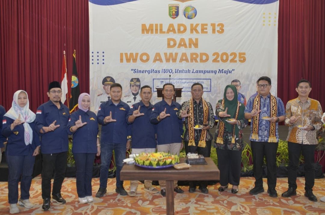 IWO Lampung Rayakan Milad ke-13: Teguhkan Sinergitas Menuju Lampung Maju