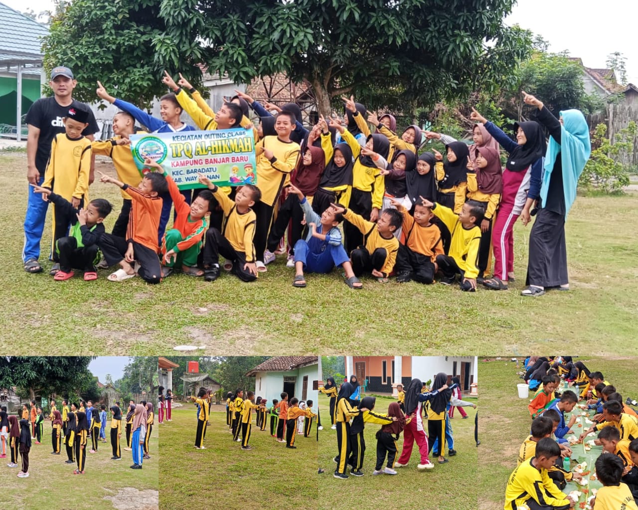 Serunya Outing Class TPQ Al Hikmah Bermain di Alam hingga Nyeruit Bareng Santri 