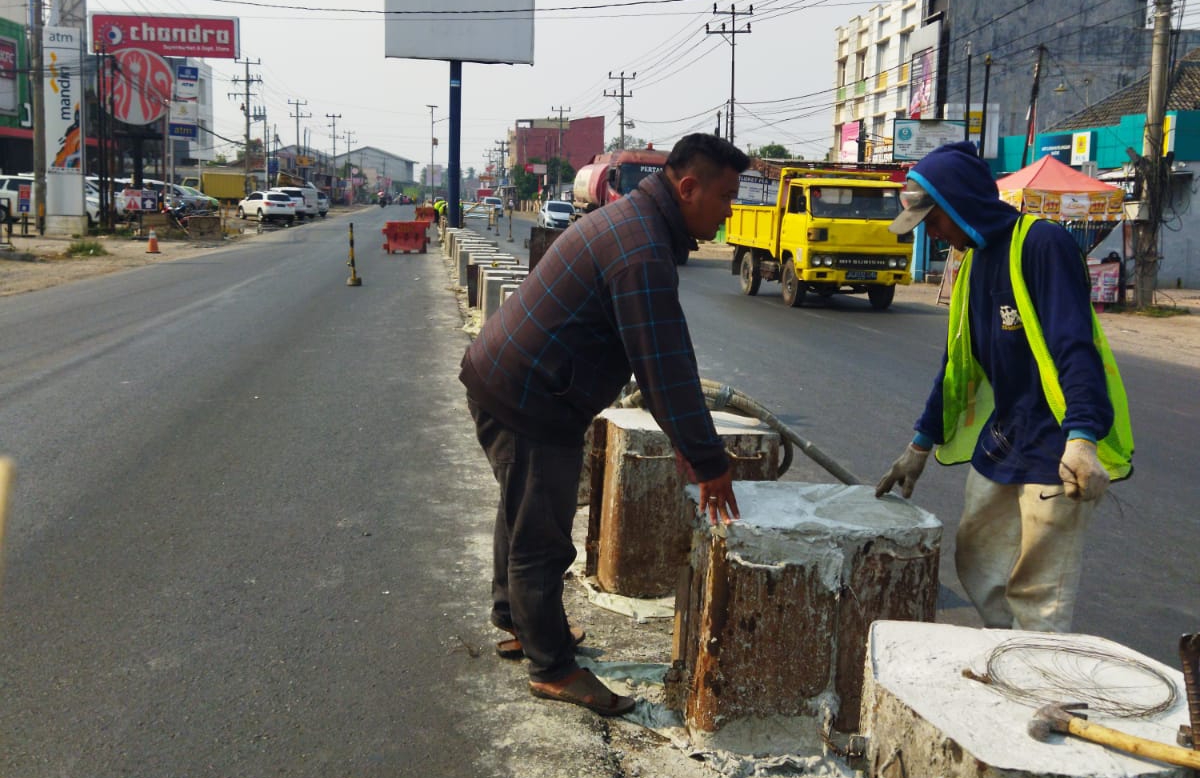 Sempat Berhenti, Pengerjaan Jalinsum Natar Dikebut