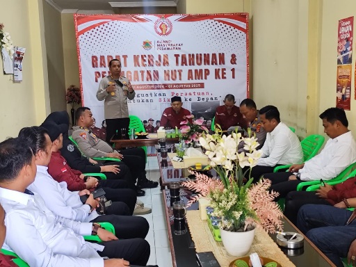Gelar Silaturahmi Harkamtibmas, Kapolres Pesawaran Gandeng AMP Untuk Membantu Jaga Kondusifitas Daerah 