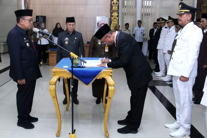 126 Pejabat Esselon Lingkup Pemkab Lampung Utara Diambil Sumpah Jabatan
