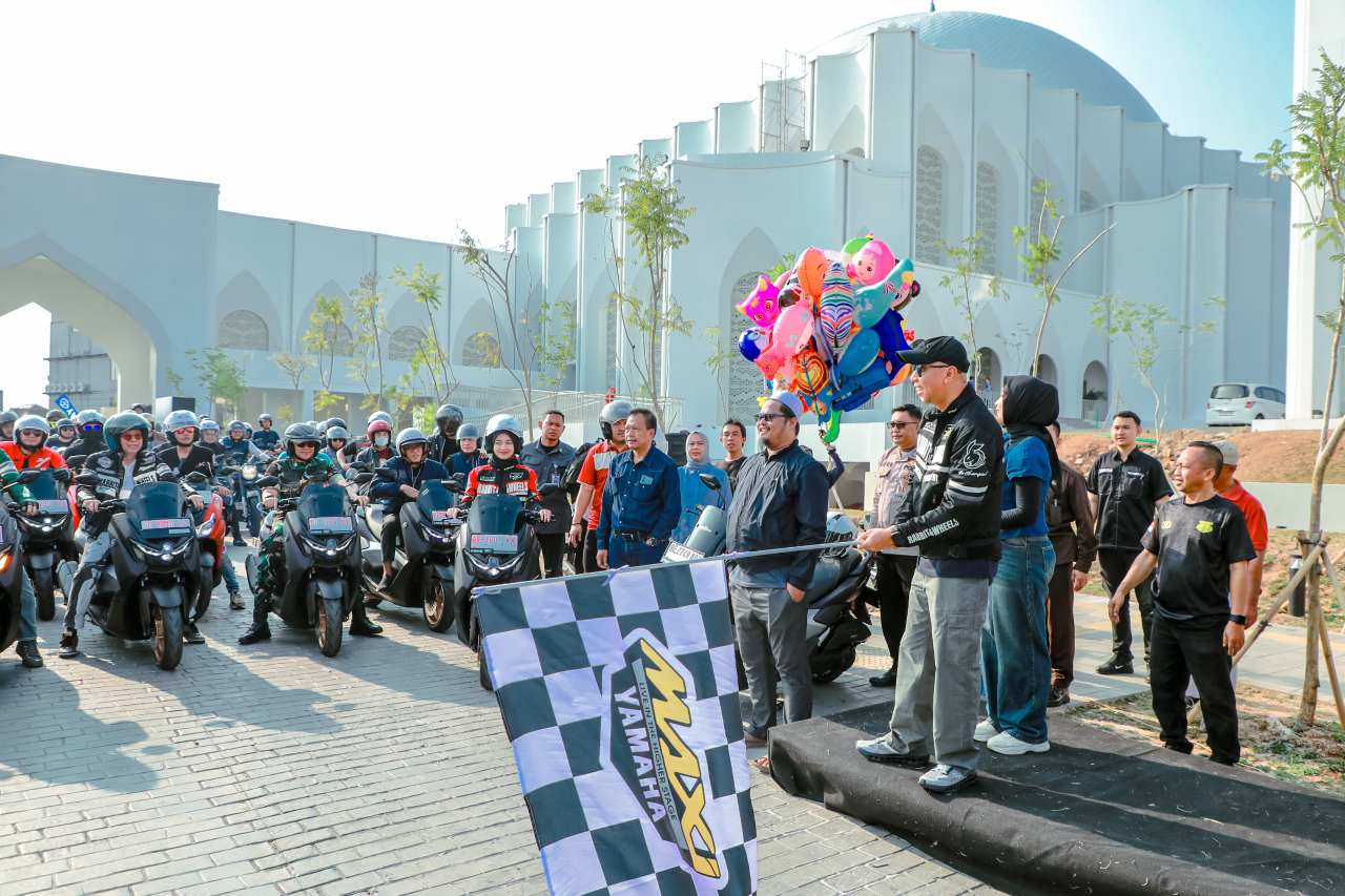 Bersama Komunitas Ojol , Gubernur Lampung Kampanyekan Safety Riding
