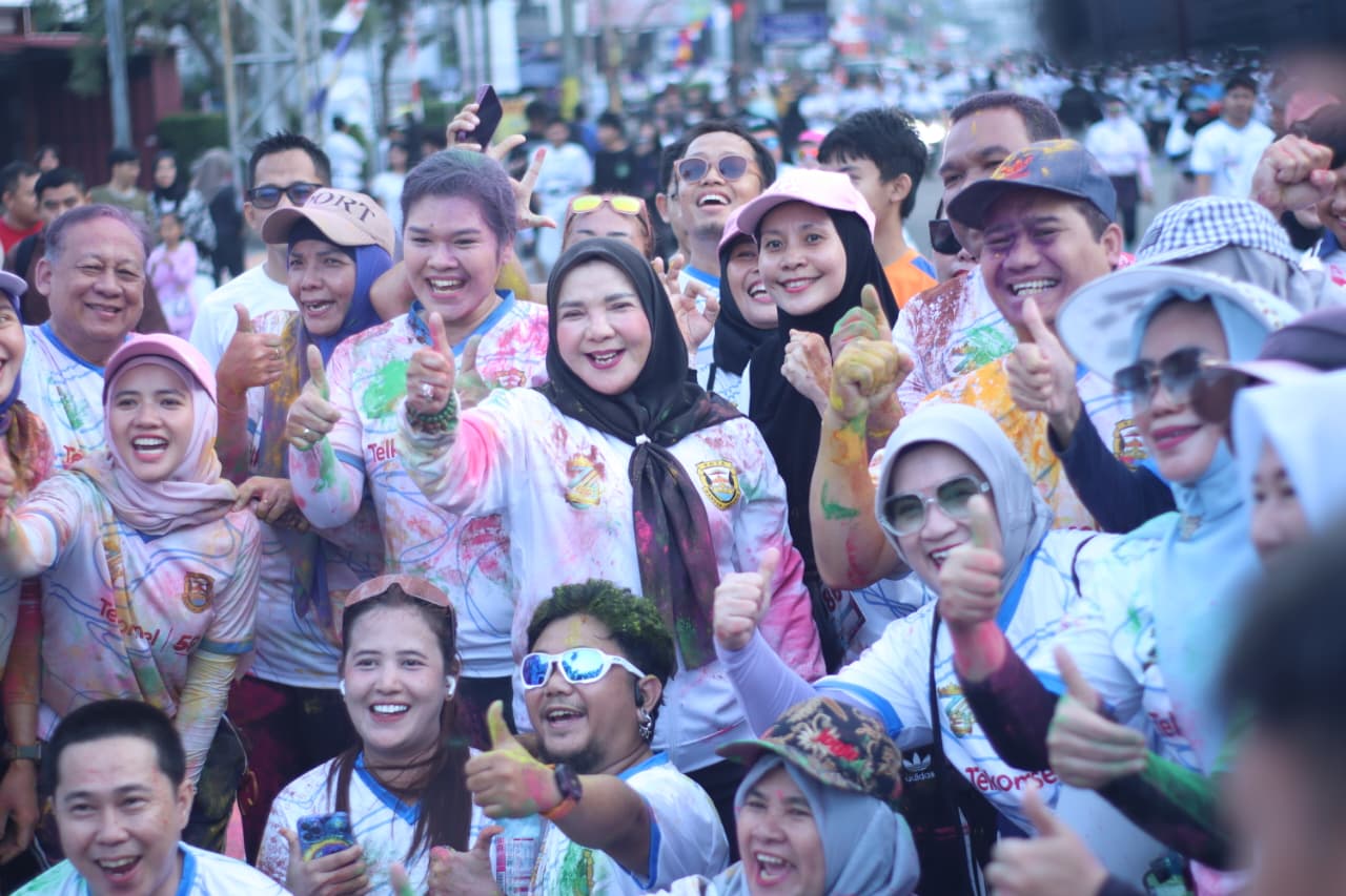 Meriah, Ribuan Warga Ikuti Bandar Lampung Color Run 2026