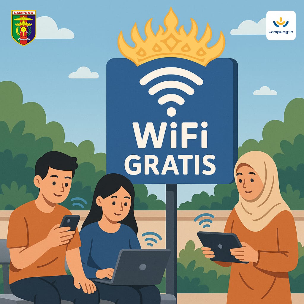 Pemprov Lampung Sediakan Akses WiFi Gratis di Sejumlah Ruang Publik