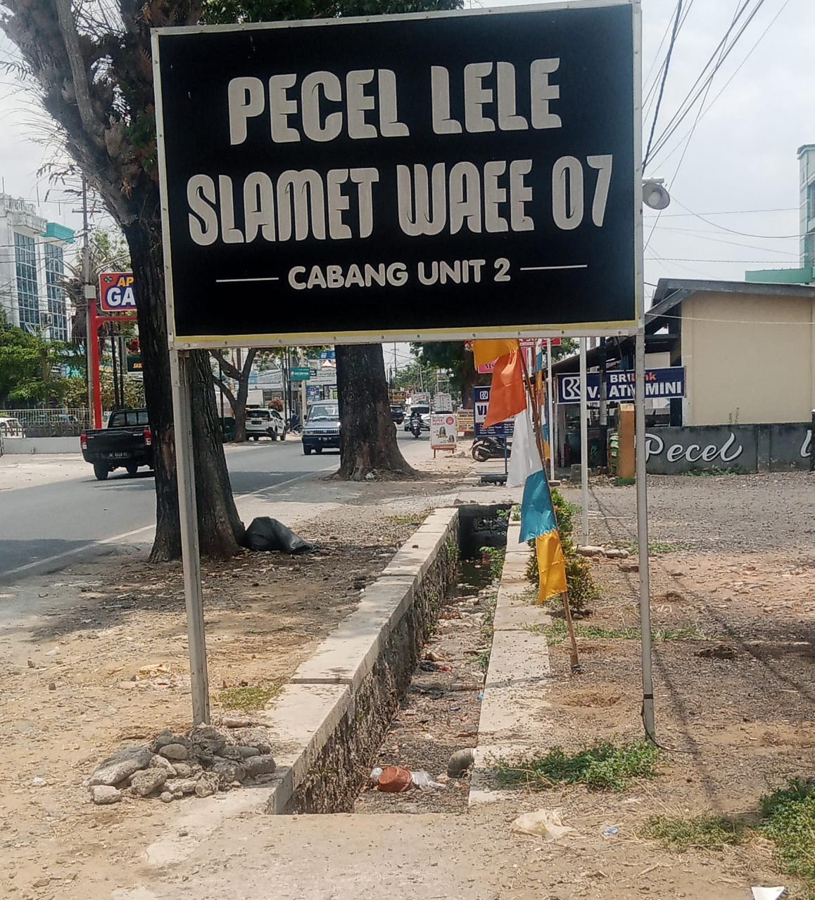 Warga Keluhkan Rumah Makan Pecel Lele di Kota Metro, Buang Limbah Busuk di Drainase