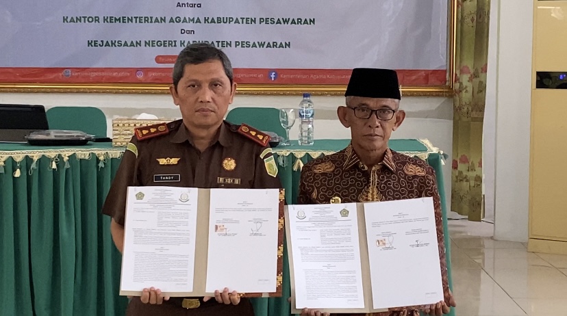 Kemenag bersama Kajari Pesawaran Teken MoU dan Luncurkan Program Warbyasa