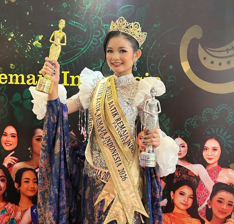 Harumkan Nama Lampung, Haura Gazala Raih Dua Gelar di Ajang Puteri Batik Remaja Indonesia 2026