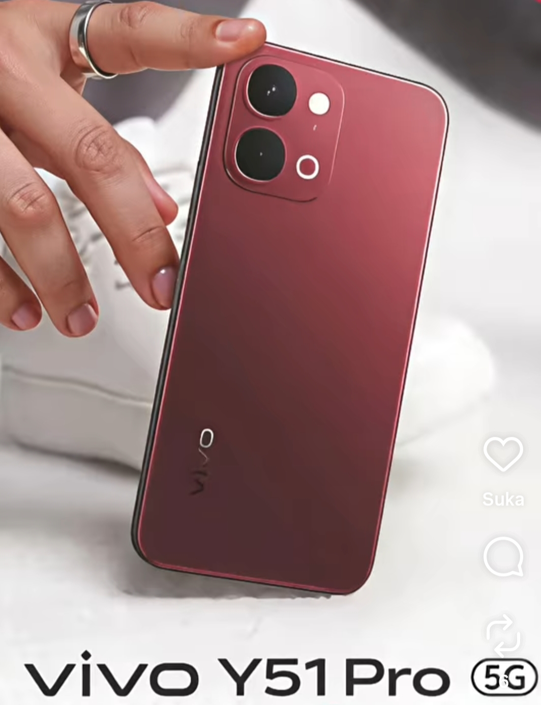 Vivo Y51 Pro 5G, HP Baterai Jumbo 7.200 mAh Dilengkapi Sertifikasi IP68