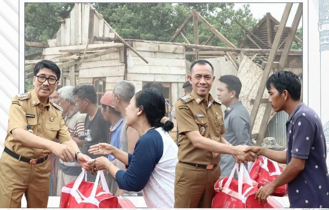 Pemkab Lampung Utara Gerak Cepat Bantu Warga Terdampak Puting Beliung