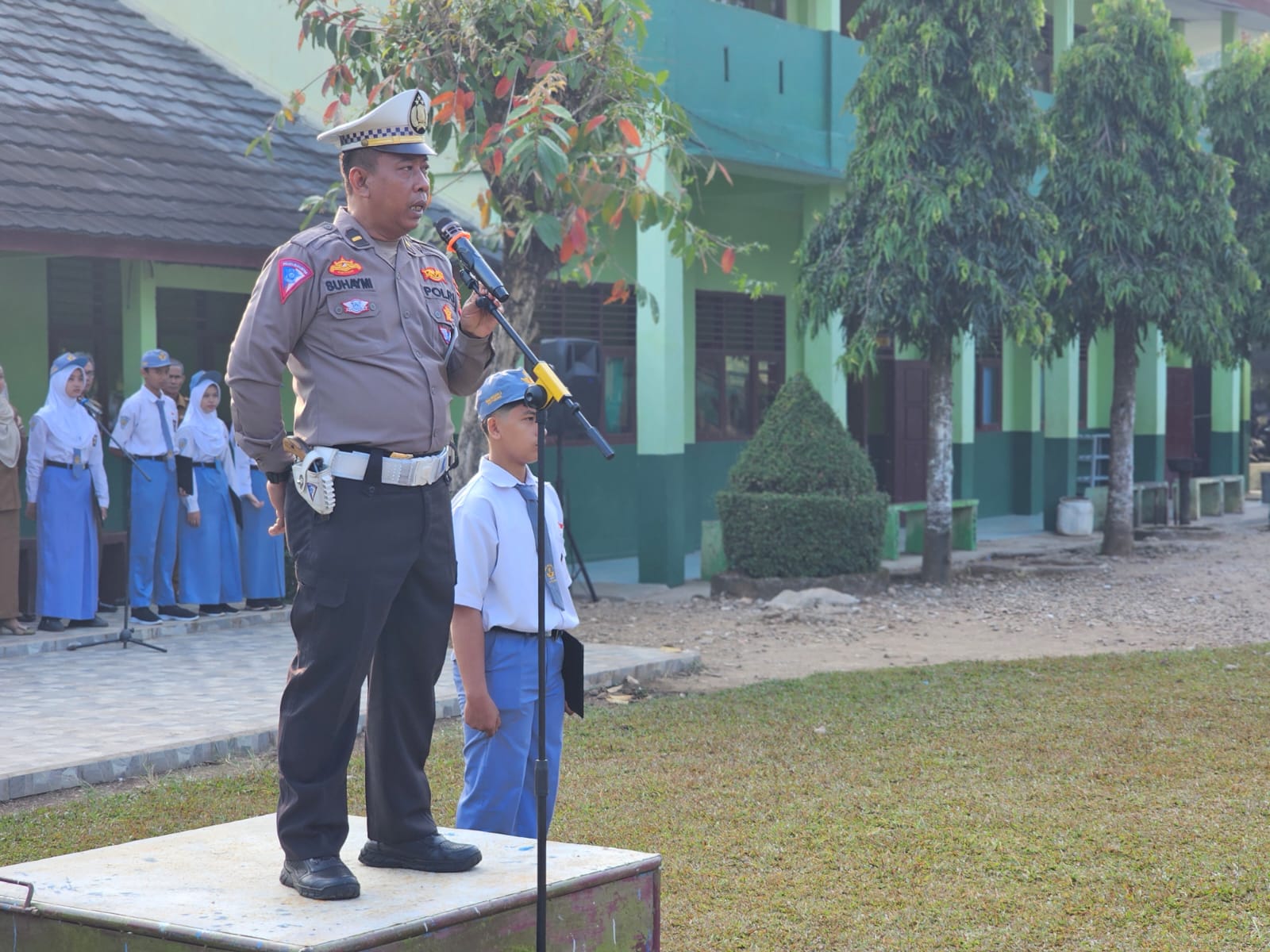 Cegah Laka Lantas Terhadap Pelajar, Ini Yang Dilakukan Polres Lampung Utara