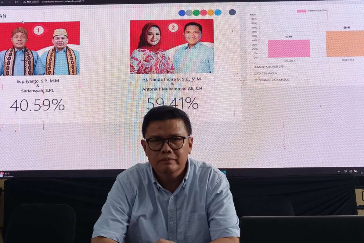 Data Masuk 87%: Gerindra Klaim Paslon Nanda–Anton Unggul 59,19% di PSU Pesawaran